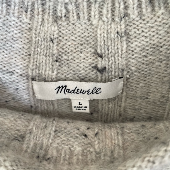 Madewell | Donegal Rolled Mock Neck Sweater Dress - Picture 7 of 9